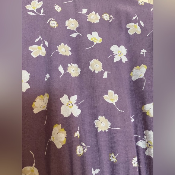 Sanctuary Lavender Floral "Wrap Illusion" Maxi Dress - Picture 13 of 13